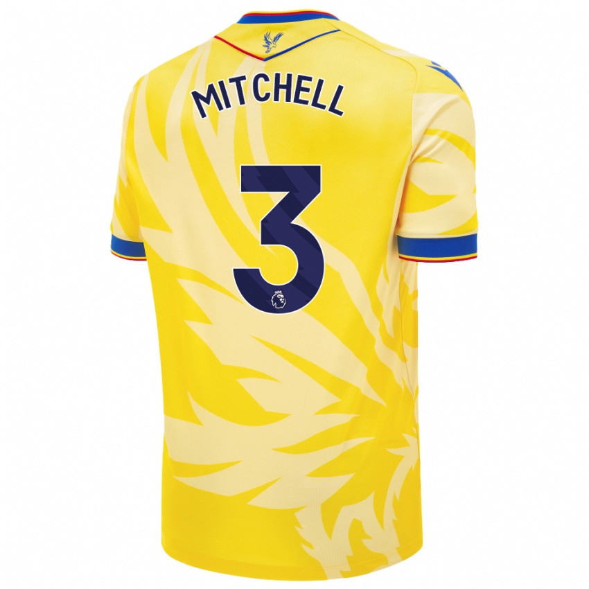 Enfant Maillot Tyrick Mitchell #3 Jaune Tenues Extérieur 2024/25 T-Shirt Suisse