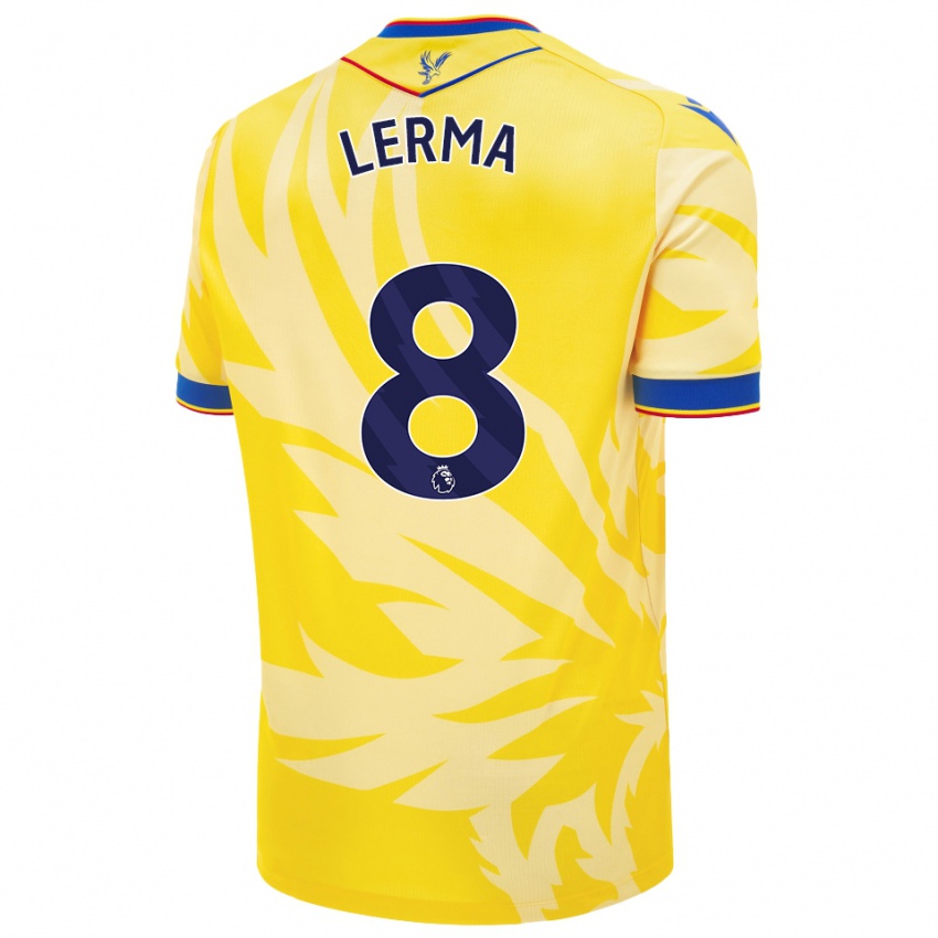 Enfant Maillot Jefferson Lerma #8 Jaune Tenues Extérieur 2024/25 T-Shirt Suisse