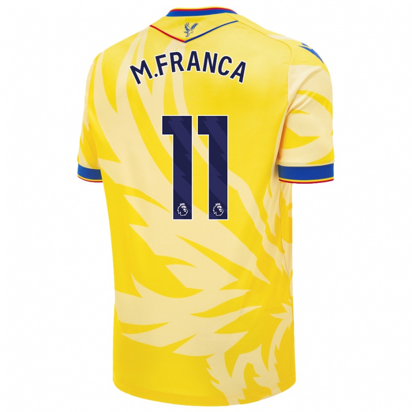 Enfant Maillot Matheus França #11 Jaune Tenues Extérieur 2024/25 T-Shirt Suisse