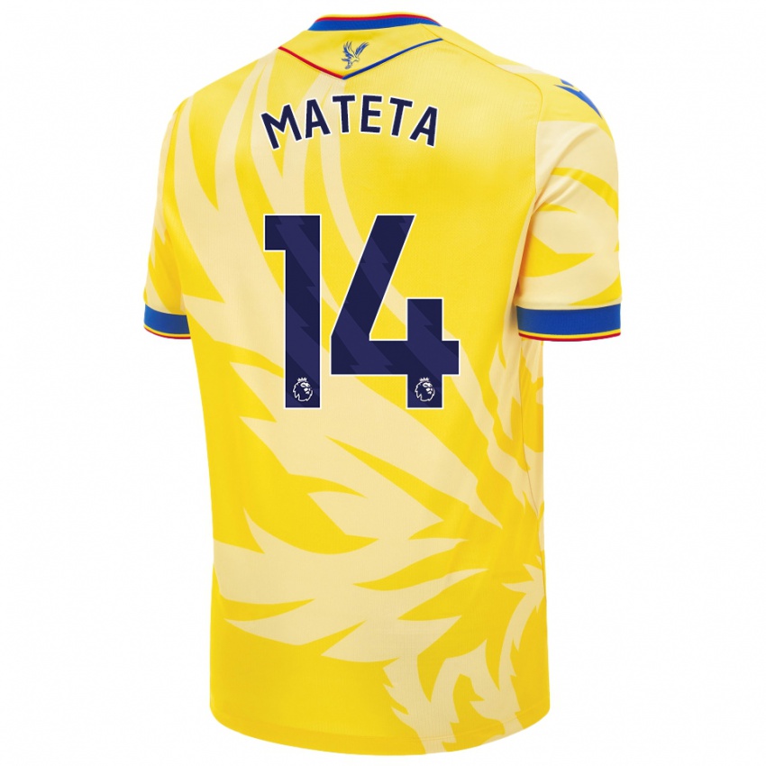 Enfant Maillot Jean-Philippe Mateta #14 Jaune Tenues Extérieur 2024/25 T-Shirt Suisse