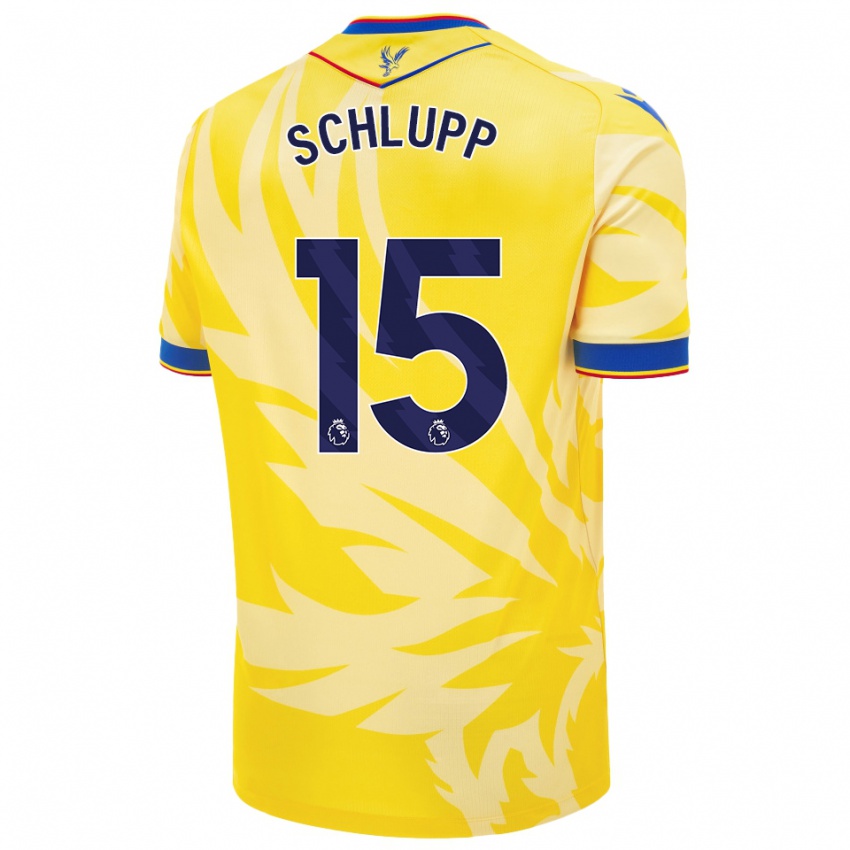 Enfant Maillot Jeffrey Schlupp #15 Jaune Tenues Extérieur 2024/25 T-Shirt Suisse