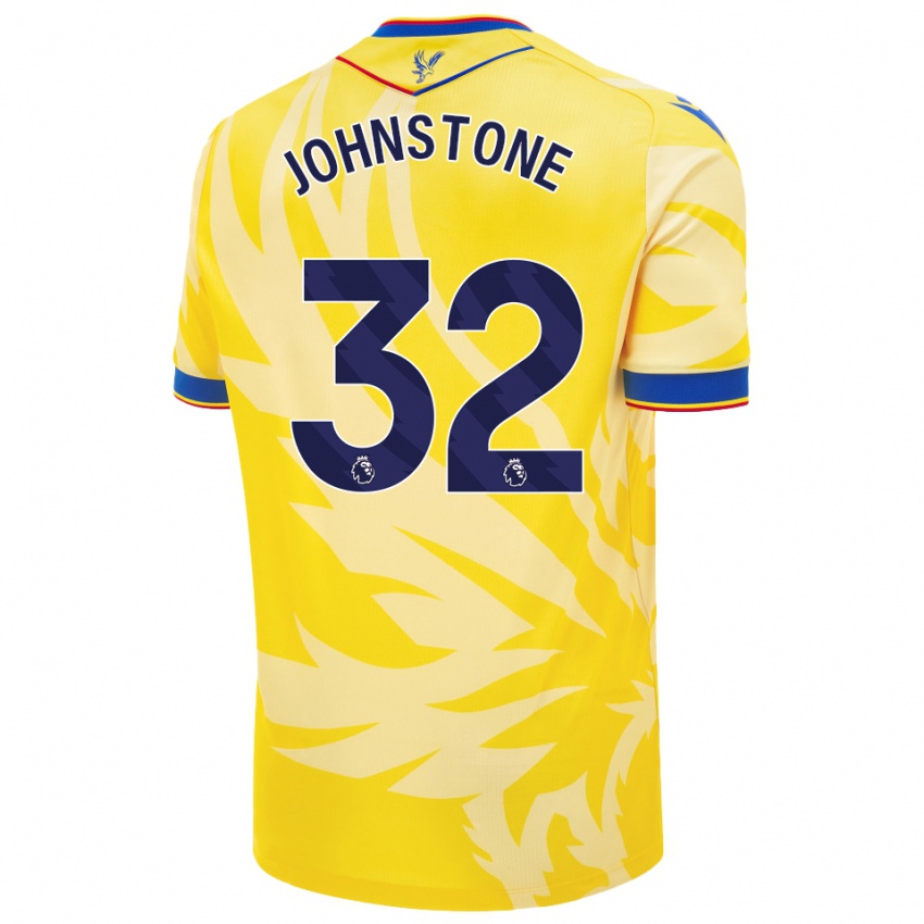 Enfant Maillot Sam Johnstone #32 Jaune Tenues Extérieur 2024/25 T-Shirt Suisse