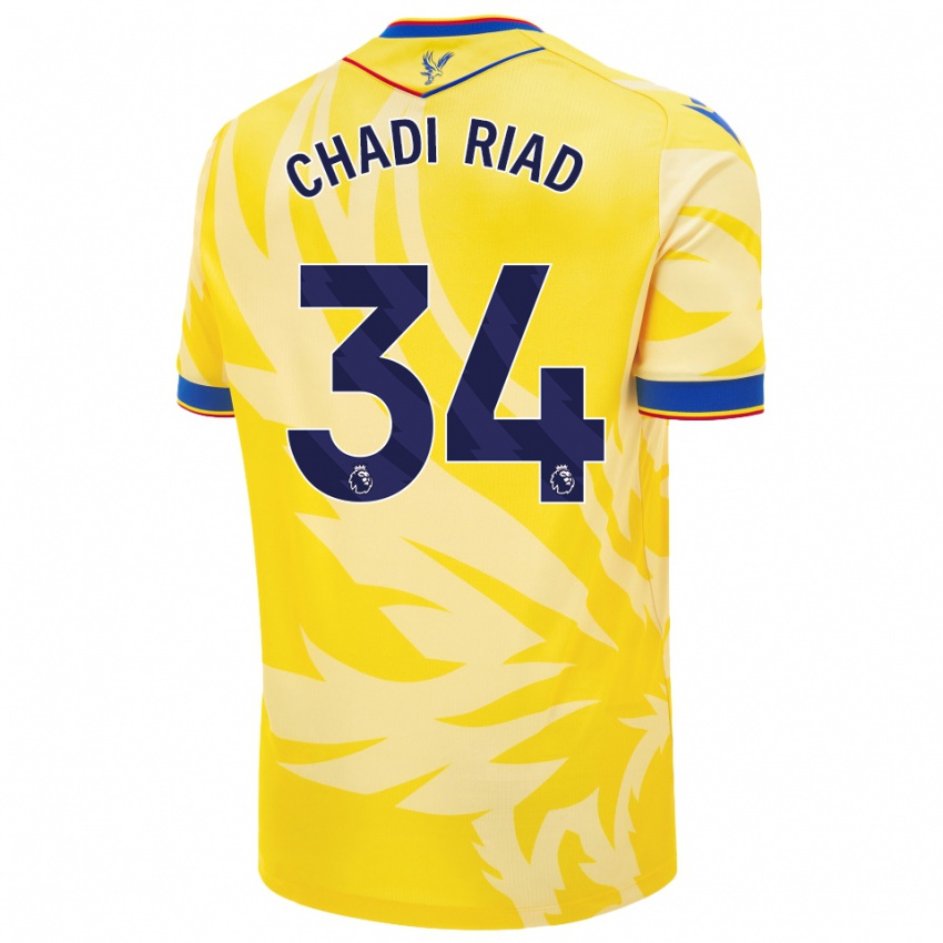 Enfant Maillot Chadi Riad #34 Jaune Tenues Extérieur 2024/25 T-Shirt Suisse