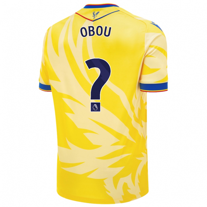 Enfant Maillot David Obou #0 Jaune Tenues Extérieur 2024/25 T-Shirt Suisse