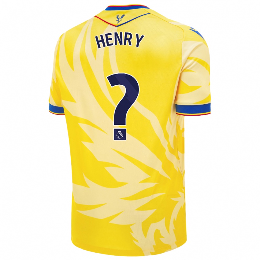 Enfant Maillot Zack Henry #0 Jaune Tenues Extérieur 2024/25 T-Shirt Suisse