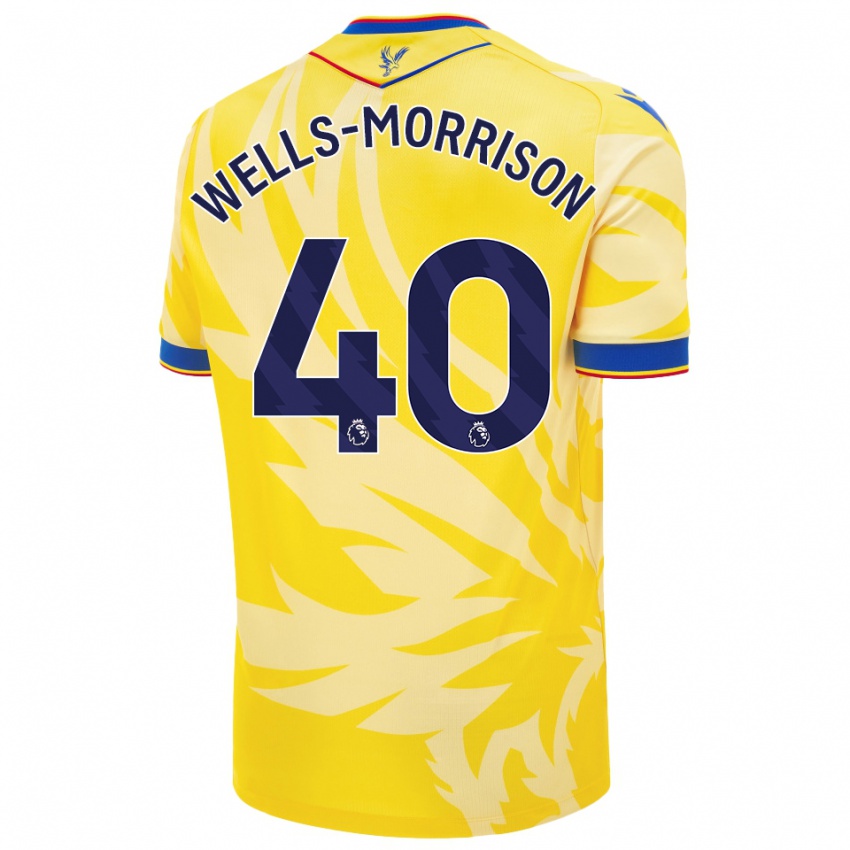 Enfant Maillot Jack Wells-Morrison #40 Jaune Tenues Extérieur 2024/25 T-Shirt Suisse