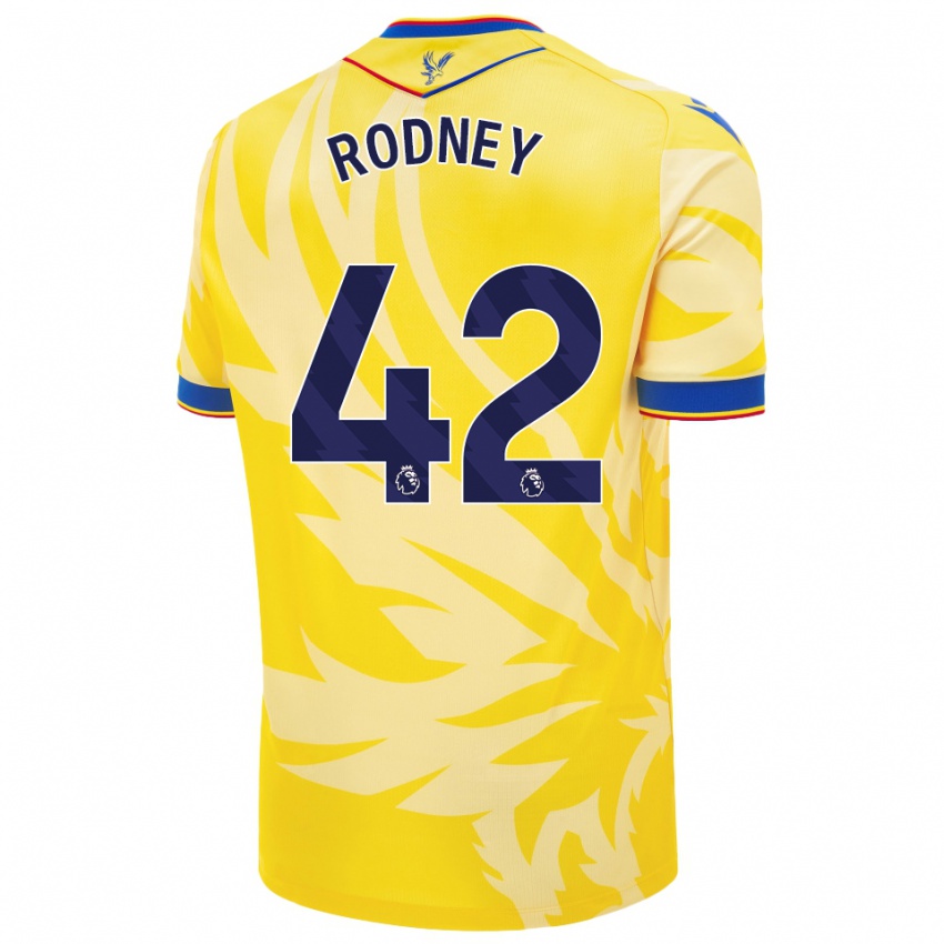 Kinder Kaden Rodney #42 Gelb Auswärtstrikot Trikot 2024/25 T-Shirt Schweiz