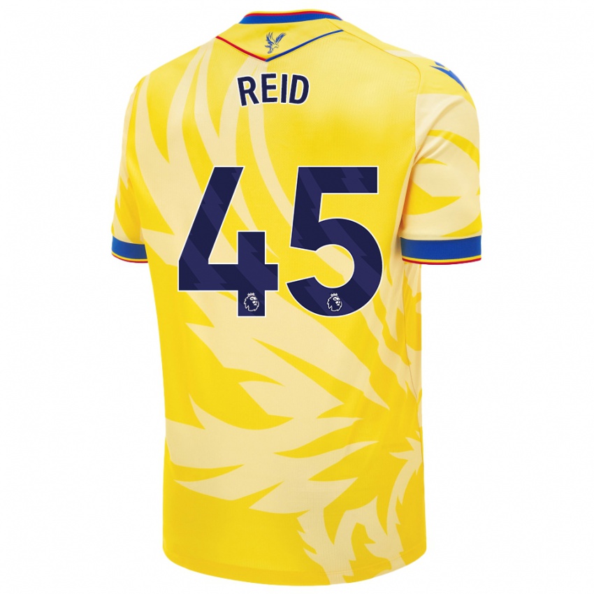 Enfant Maillot Dylan Reid #45 Jaune Tenues Extérieur 2024/25 T-Shirt Suisse