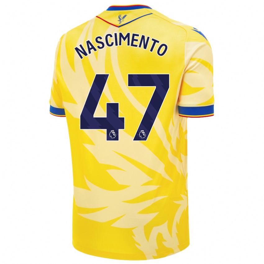 Enfant Maillot Adler Nascimento #47 Jaune Tenues Extérieur 2024/25 T-Shirt Suisse