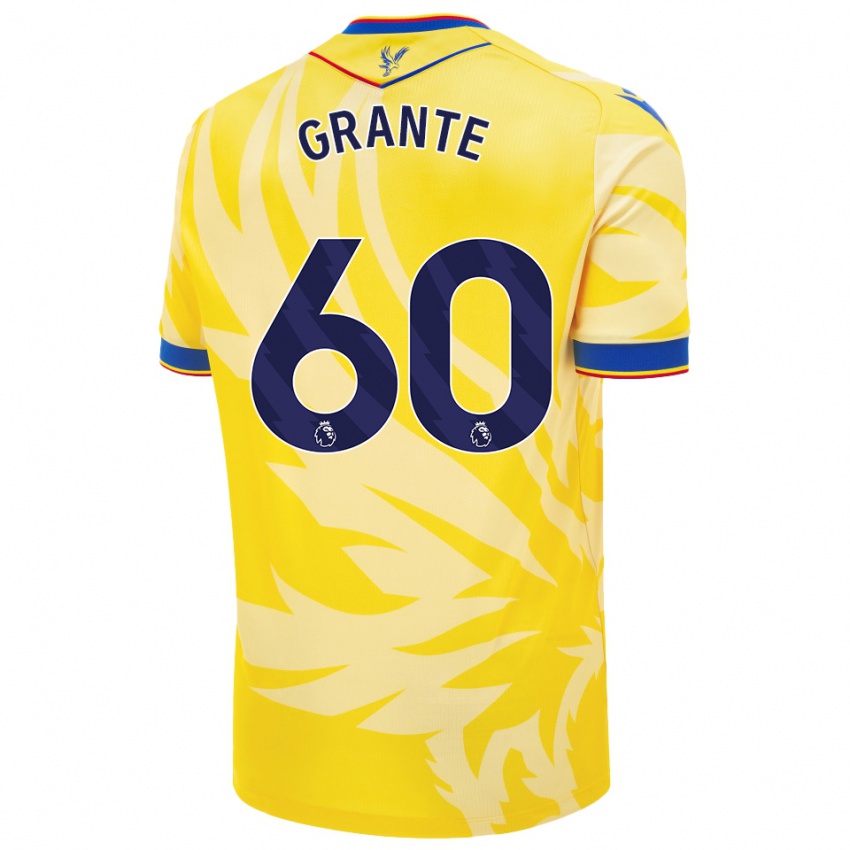 Enfant Maillot Jake Grante #60 Jaune Tenues Extérieur 2024/25 T-Shirt Suisse