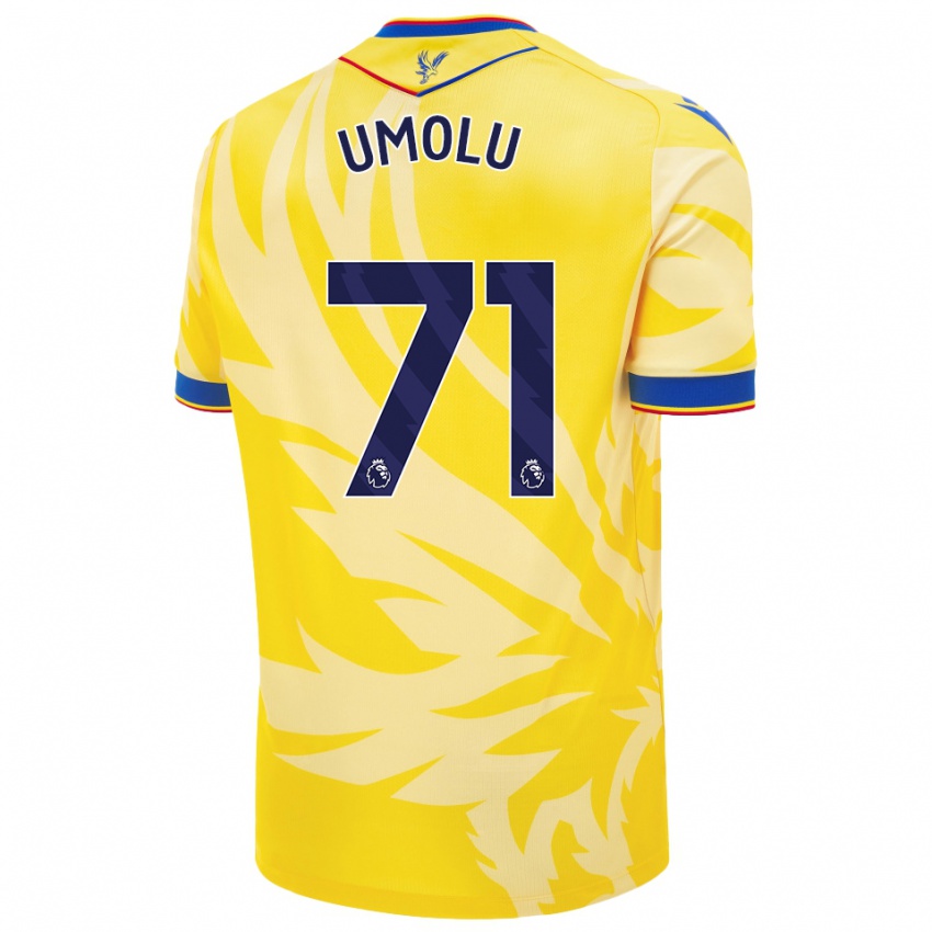 Enfant Maillot Jemiah Umolu #71 Jaune Tenues Extérieur 2024/25 T-Shirt Suisse