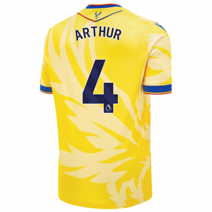 Enfant Maillot Chloe Arthur #4 Jaune Tenues Extérieur 2024/25 T-Shirt Suisse