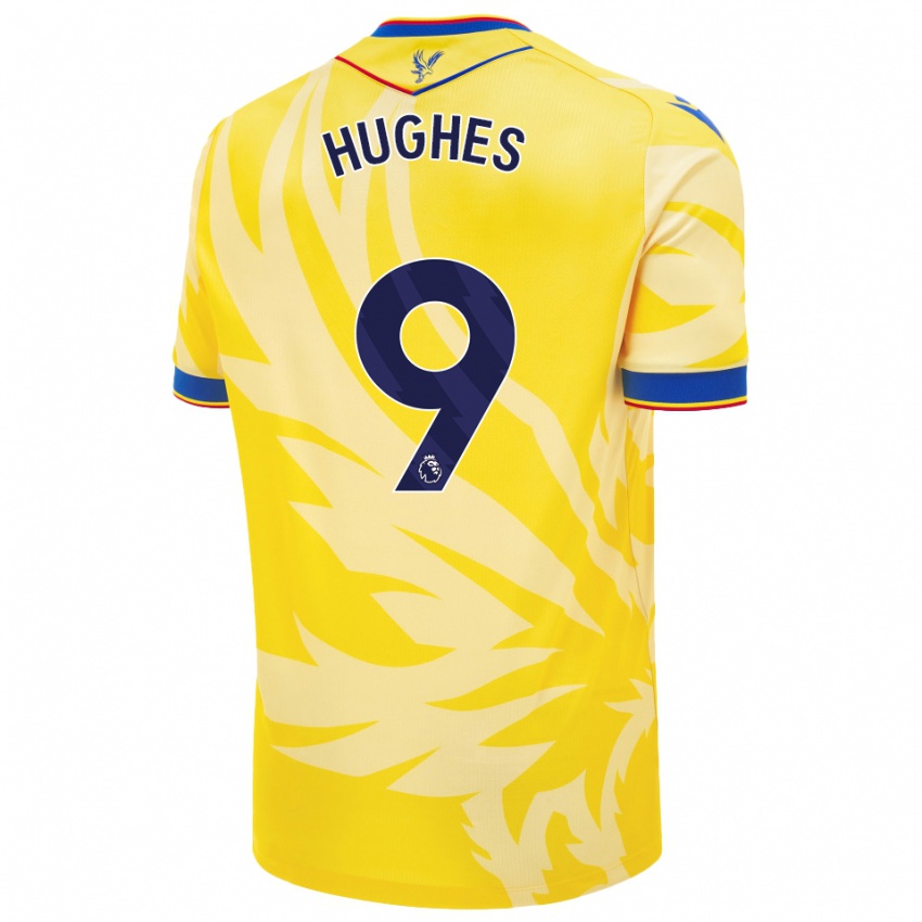 Enfant Maillot Elise Hughes #9 Jaune Tenues Extérieur 2024/25 T-Shirt Suisse