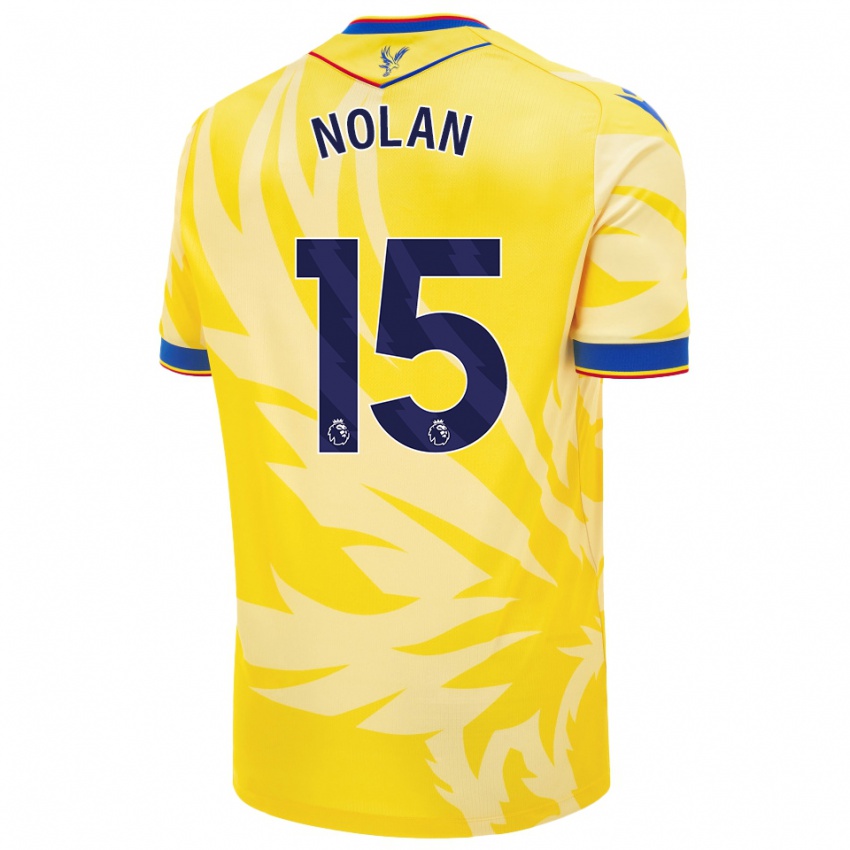 Enfant Maillot Hayley Nolan #15 Jaune Tenues Extérieur 2024/25 T-Shirt Suisse