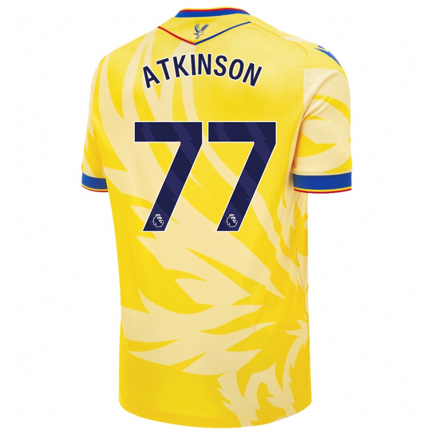 Enfant Maillot Isibeal Atkinson #77 Jaune Tenues Extérieur 2024/25 T-Shirt Suisse