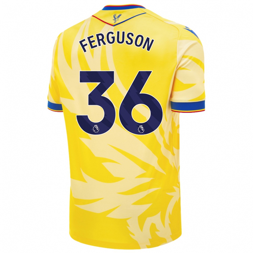 Enfant Maillot Nathan Ferguson #36 Jaune Tenues Extérieur 2024/25 T-Shirt Suisse