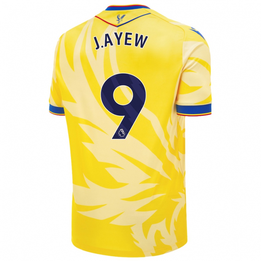 Kinder Jordan Ayew #9 Gelb Auswärtstrikot Trikot 2024/25 T-Shirt Schweiz