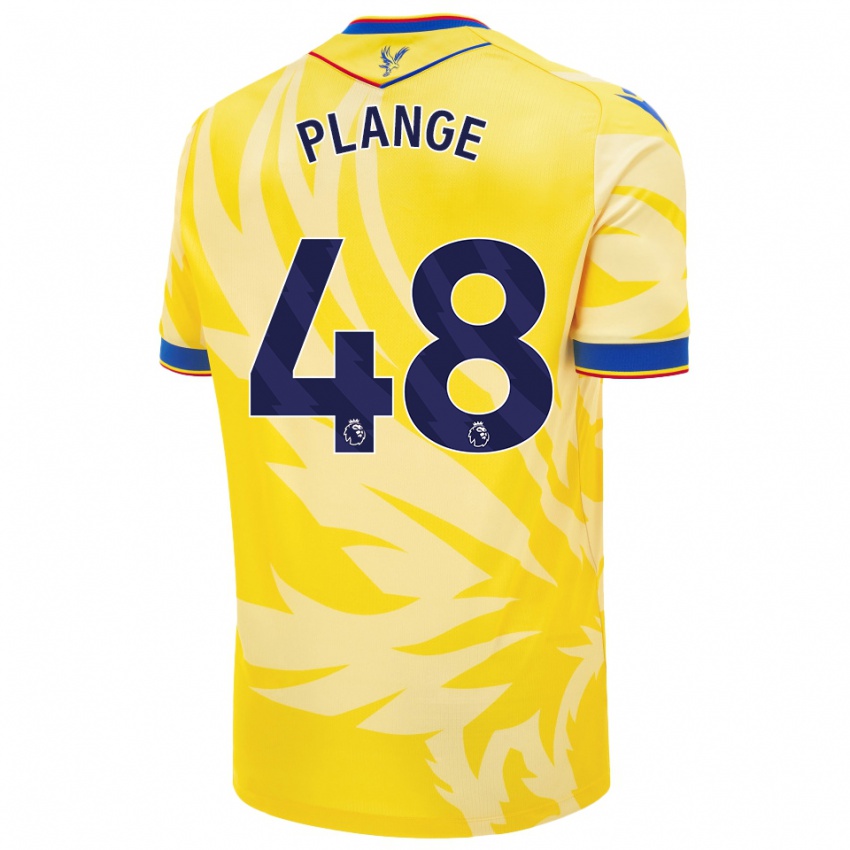 Enfant Maillot Luke Plange #48 Jaune Tenues Extérieur 2024/25 T-Shirt Suisse