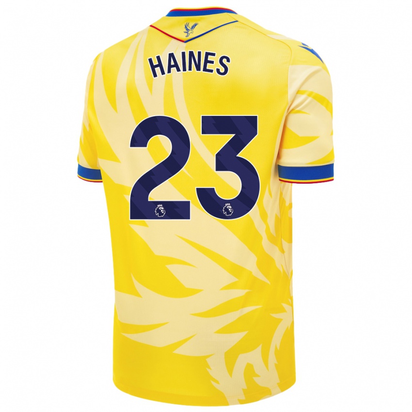 Enfant Maillot Coral-Jade Haines #23 Jaune Tenues Extérieur 2024/25 T-Shirt Suisse