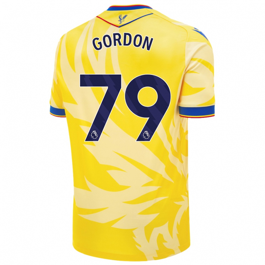 Enfant Maillot John-Kymani Gordon #79 Jaune Tenues Extérieur 2024/25 T-Shirt Suisse