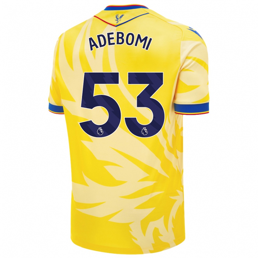 Enfant Maillot Ademola Ola Adebomi #53 Jaune Tenues Extérieur 2024/25 T-Shirt Suisse