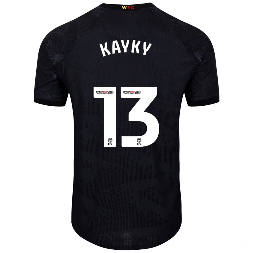 Kinder Kayky Almeida #13 Schwarz Weiß Auswärtstrikot Trikot 2024/25 T-Shirt Schweiz