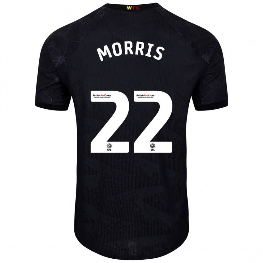 Kinder James Morris #22 Schwarz Weiß Auswärtstrikot Trikot 2024/25 T-Shirt Schweiz