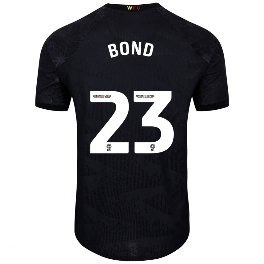 Kinder Jonathan Bond #23 Schwarz Weiß Auswärtstrikot Trikot 2024/25 T-Shirt Schweiz