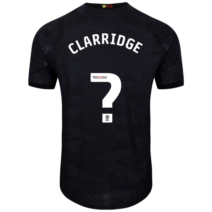 Kinder James Clarridge #0 Schwarz Weiß Auswärtstrikot Trikot 2024/25 T-Shirt Schweiz