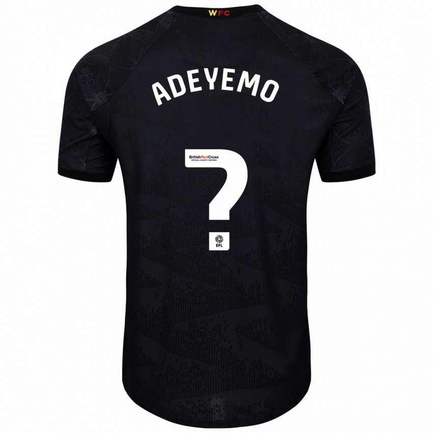 Kinder Tobi Adeyemo #0 Schwarz Weiß Auswärtstrikot Trikot 2024/25 T-Shirt Schweiz