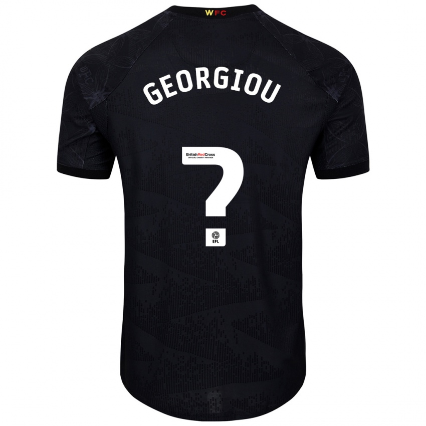 Kinder Thomas Georgiou #0 Schwarz Weiß Auswärtstrikot Trikot 2024/25 T-Shirt Schweiz