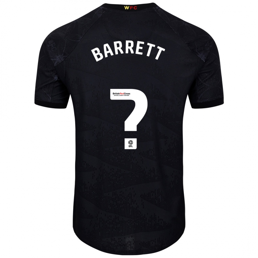 Kinder Hayden Barrett #0 Schwarz Weiß Auswärtstrikot Trikot 2024/25 T-Shirt Schweiz