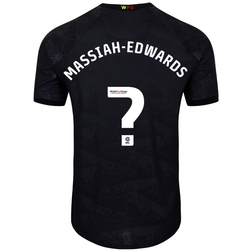 Kinder Zavier Massiah-Edwards #0 Schwarz Weiß Auswärtstrikot Trikot 2024/25 T-Shirt Schweiz