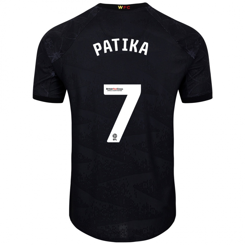 Kinder Glebs Patika #7 Schwarz Weiß Auswärtstrikot Trikot 2024/25 T-Shirt Schweiz