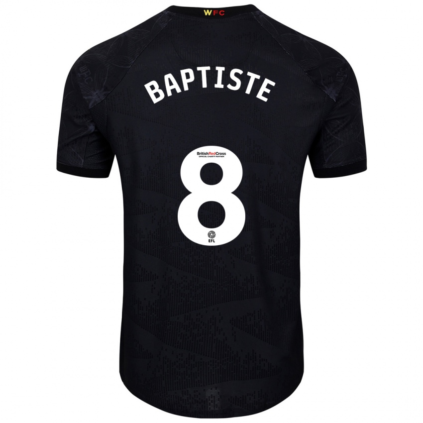 Kinder Bianca Baptiste #8 Schwarz Weiß Auswärtstrikot Trikot 2024/25 T-Shirt Schweiz