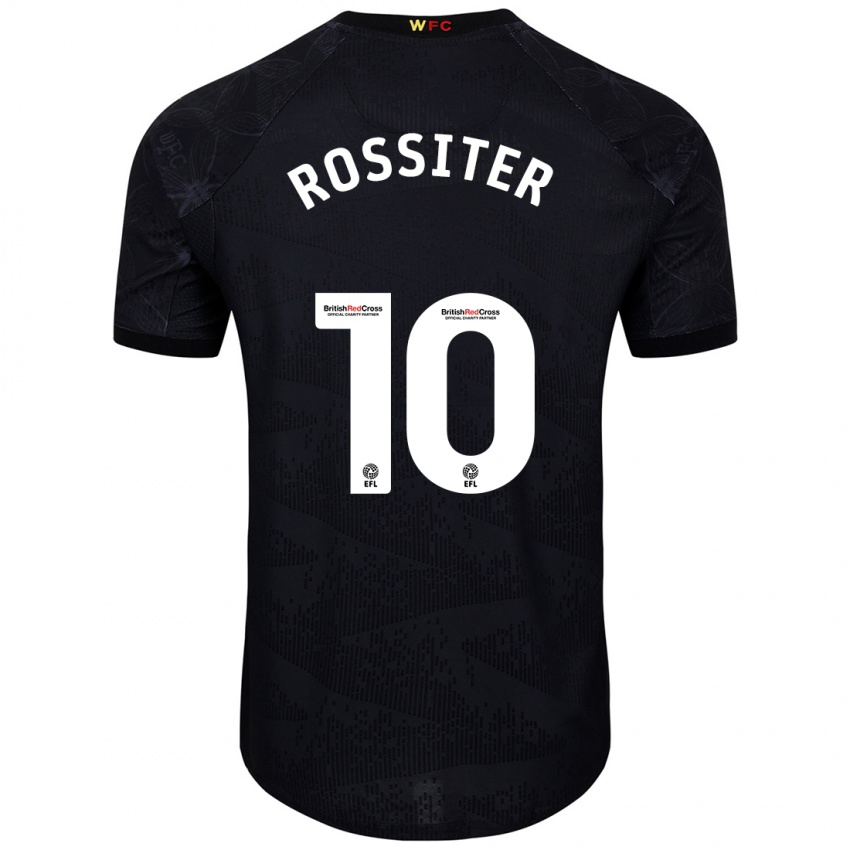 Kinder Annie Rossiter #10 Schwarz Weiß Auswärtstrikot Trikot 2024/25 T-Shirt Schweiz