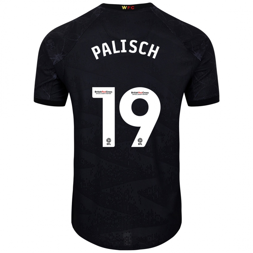 Kinder Alli Palisch #19 Schwarz Weiß Auswärtstrikot Trikot 2024/25 T-Shirt Schweiz