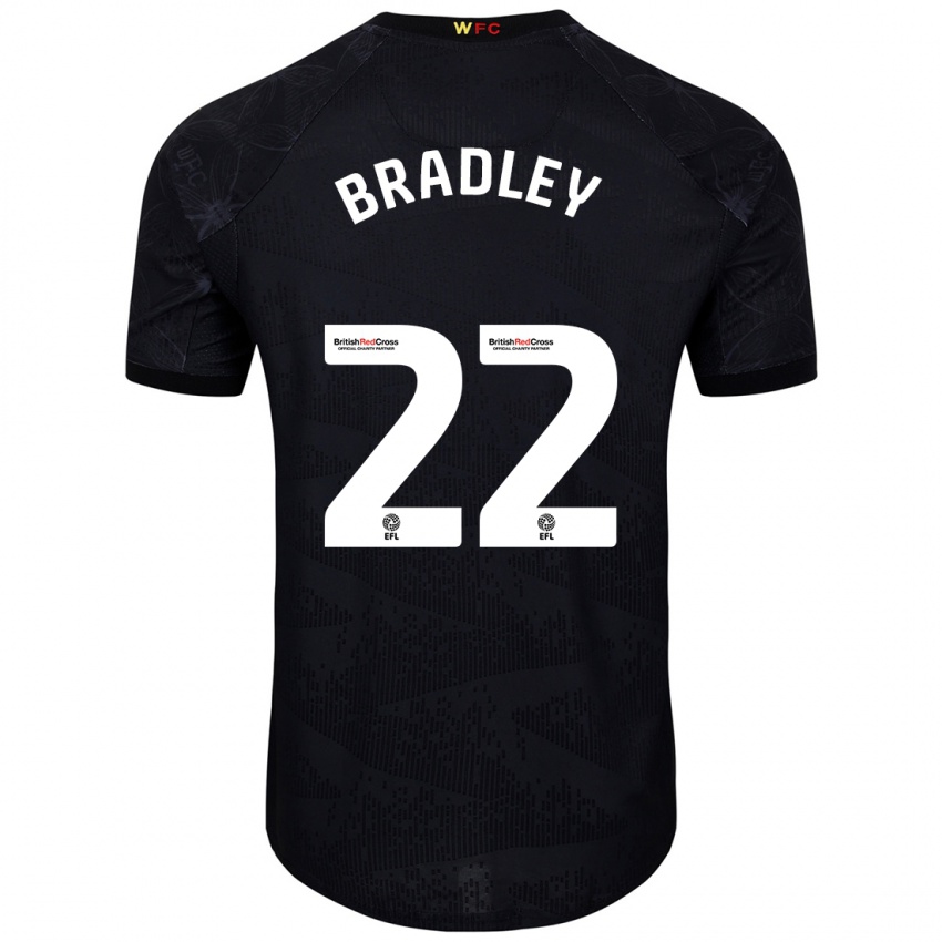 Kinder Jade Bradley #22 Schwarz Weiß Auswärtstrikot Trikot 2024/25 T-Shirt Schweiz