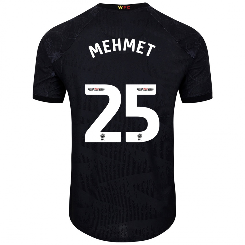 Kinder Melis Mehmet #25 Schwarz Weiß Auswärtstrikot Trikot 2024/25 T-Shirt Schweiz