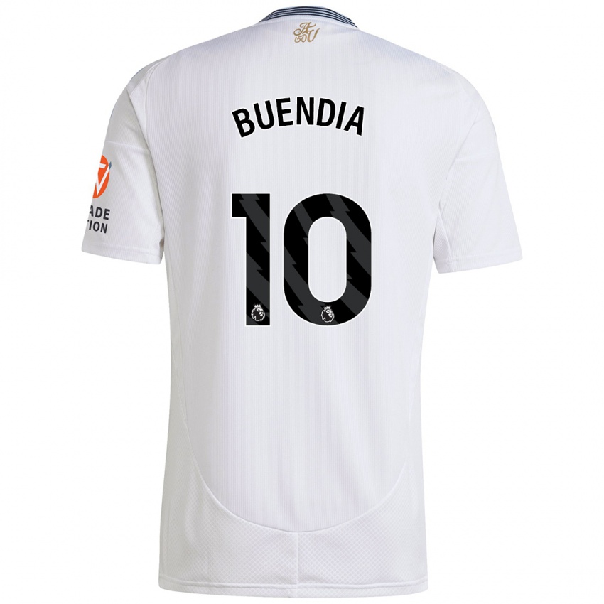 Kinder Emiliano Buendía #10 Weiß Auswärtstrikot Trikot 2024/25 T-Shirt Schweiz