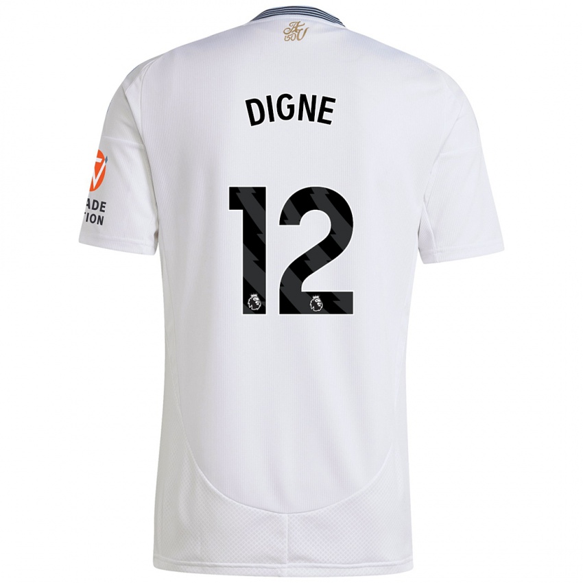 Kinder Lucas Digne #12 Weiß Auswärtstrikot Trikot 2024/25 T-Shirt Schweiz