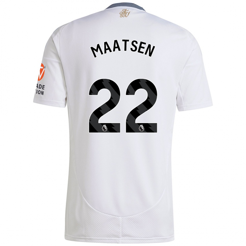 Kinder Ian Maatsen #22 Weiß Auswärtstrikot Trikot 2024/25 T-Shirt Schweiz