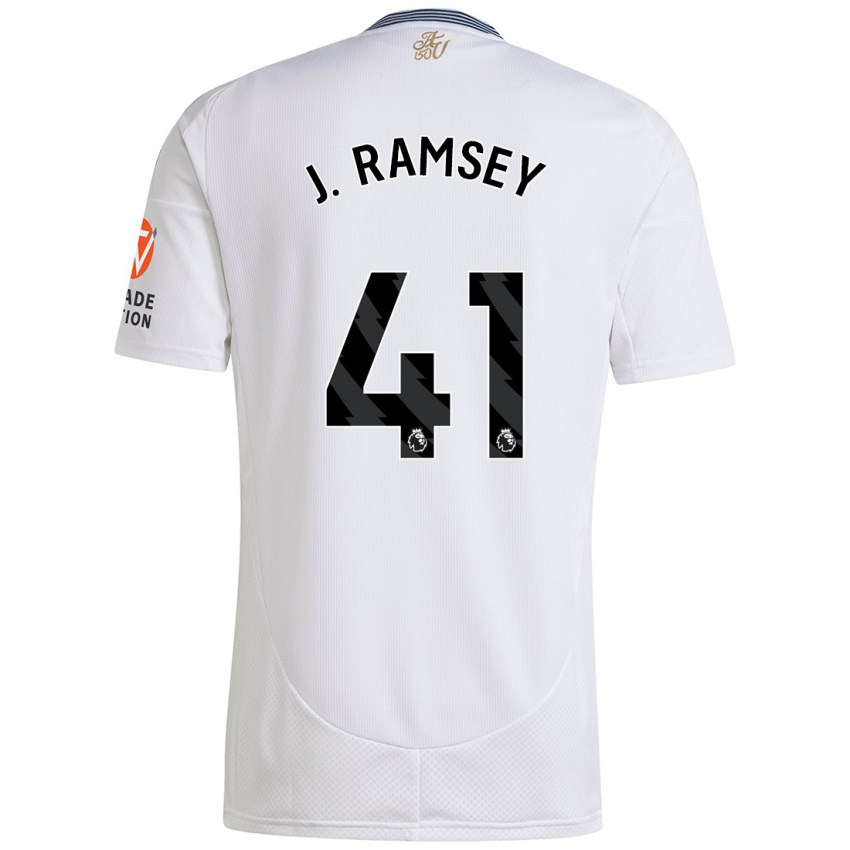 Enfant Maillot Jacob Ramsey #41 Blanc Tenues Extérieur 2024/25 T-Shirt Suisse