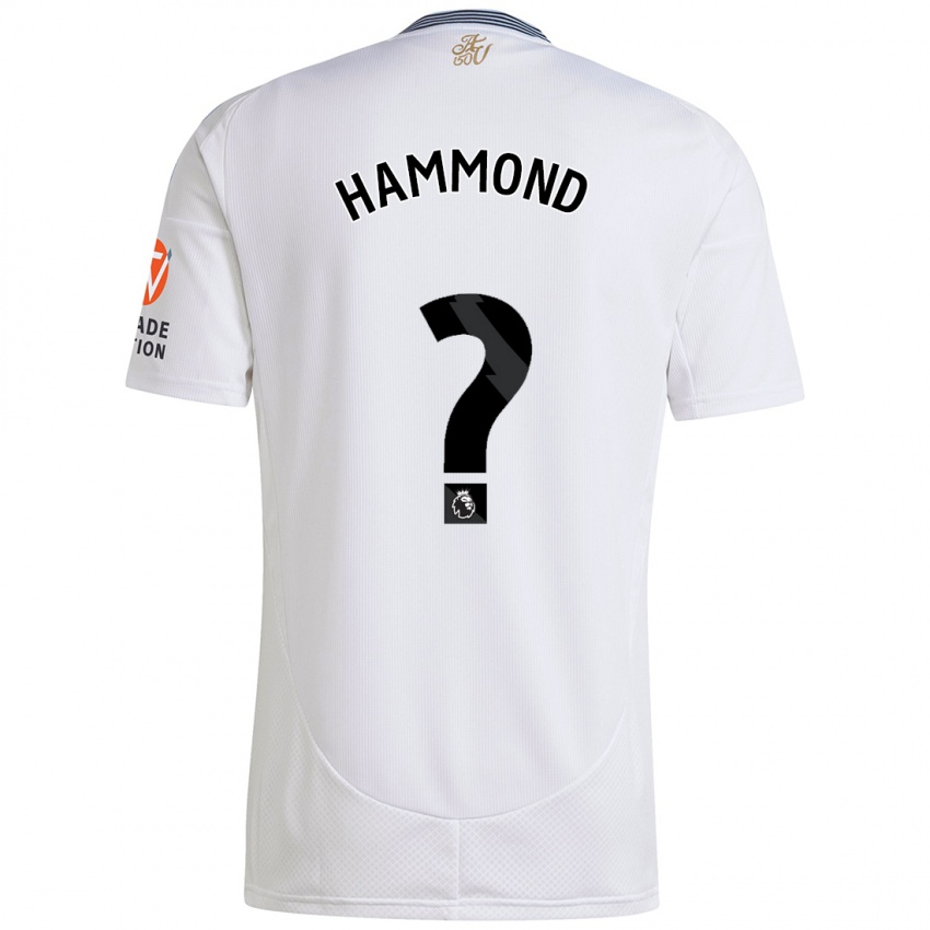 Enfant Maillot Alex Hammond #0 Blanc Tenues Extérieur 2024/25 T-Shirt Suisse