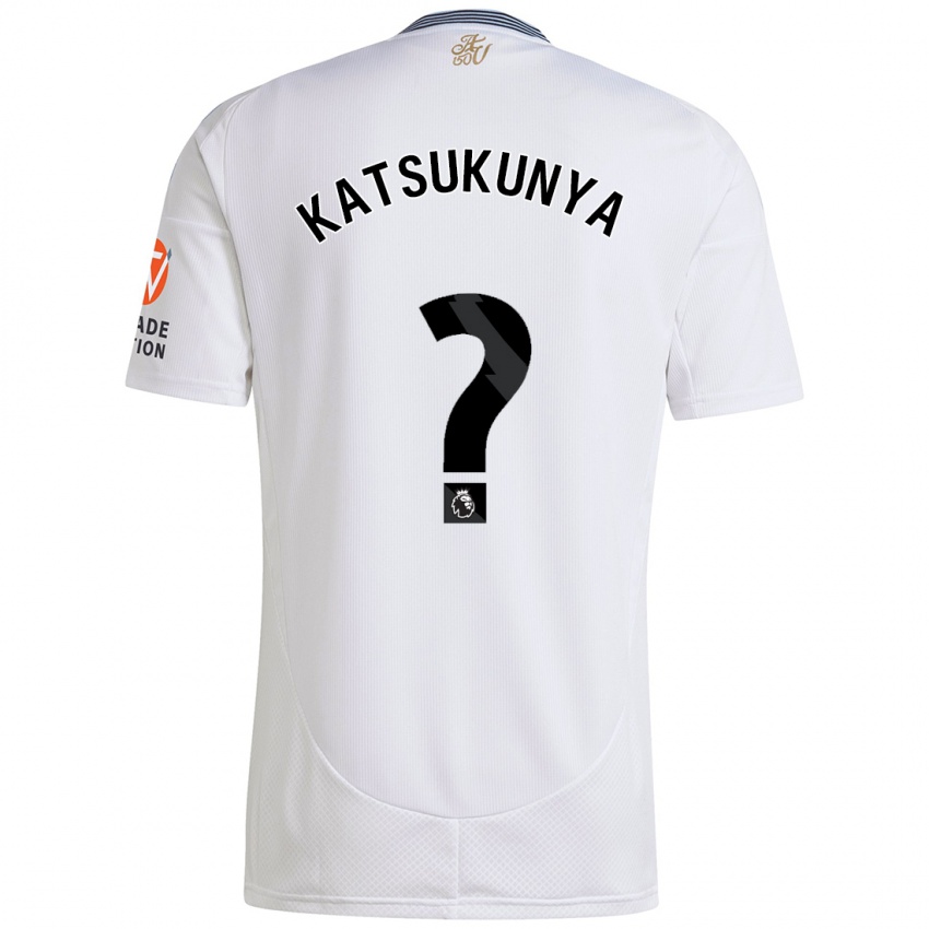 Enfant Maillot Thierry Katsukunya #0 Blanc Tenues Extérieur 2024/25 T-Shirt Suisse