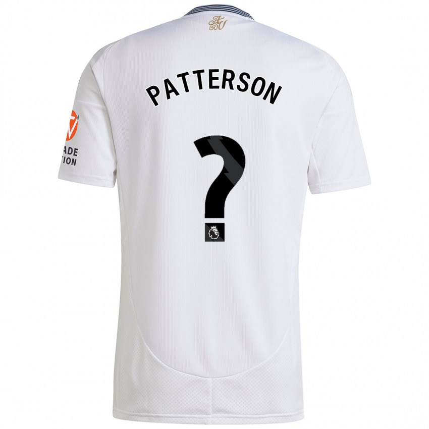 Enfant Maillot Travis Patterson #0 Blanc Tenues Extérieur 2024/25 T-Shirt Suisse