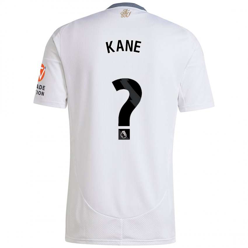 Enfant Maillot Kane Taylor #0 Blanc Tenues Extérieur 2024/25 T-Shirt Suisse