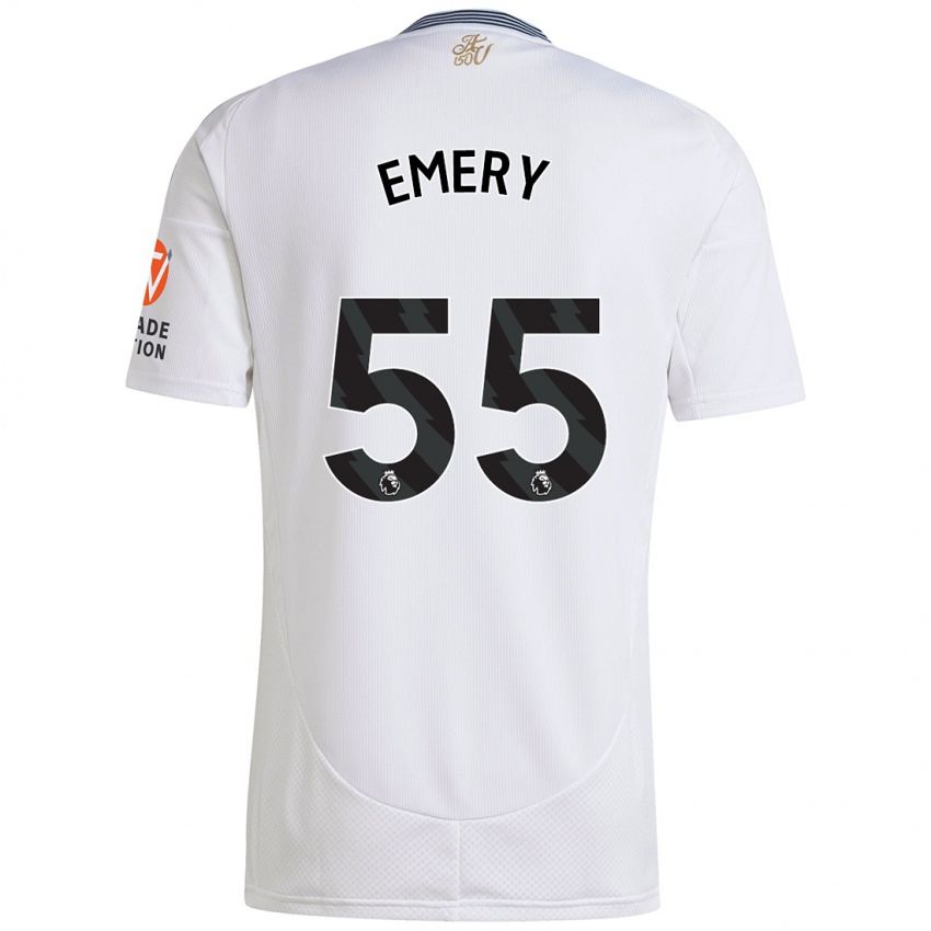 Enfant Maillot Lander Emery #55 Blanc Tenues Extérieur 2024/25 T-Shirt Suisse