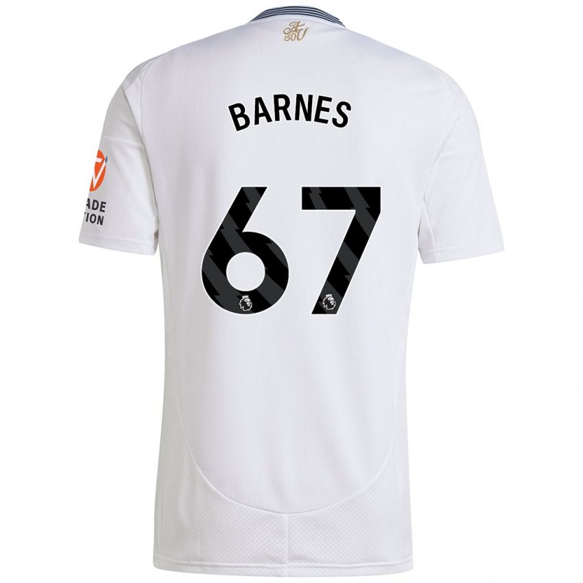 Enfant Maillot Mikell Barnes #67 Blanc Tenues Extérieur 2024/25 T-Shirt Suisse