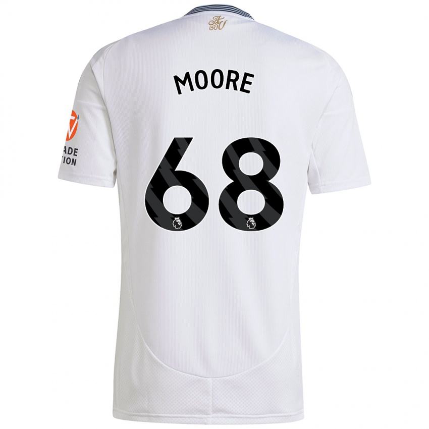 Enfant Maillot Kobei Moore #68 Blanc Tenues Extérieur 2024/25 T-Shirt Suisse